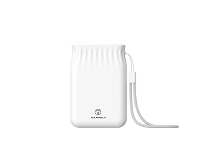 Techancy 6500mah Power Bank Branco TF2772，Carregamento De Telemóvel/Tablet Compatível Com 2A, Fonte De Alimentação Portátil